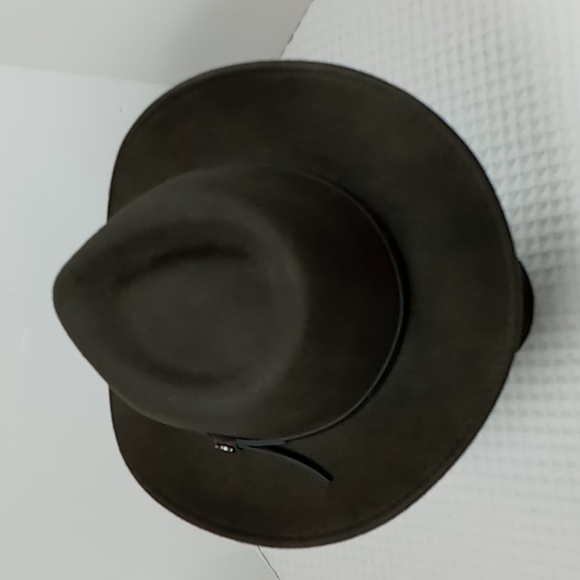 Dorfman Pacific Group Wool Felt Hat Foldaway Ear Warmers Size XL Brownish Olive - Picture 3 of 11